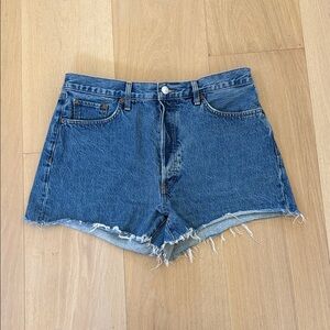 Re/Done 90’s Low Slung Jean Shorts